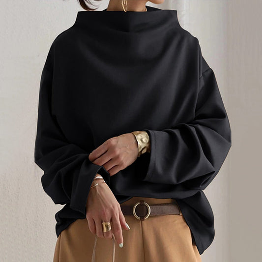 Betty - Pull à Col Haut | Masque le Ventre et Affine la Silhouette